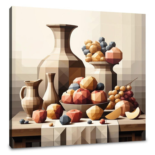 Geometric Still Life Canvas - Main Image