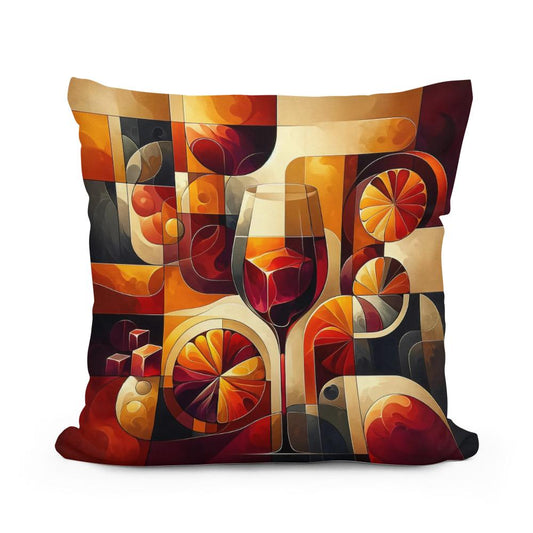 Aperitif Abstract Cotton Cushion - Main Image