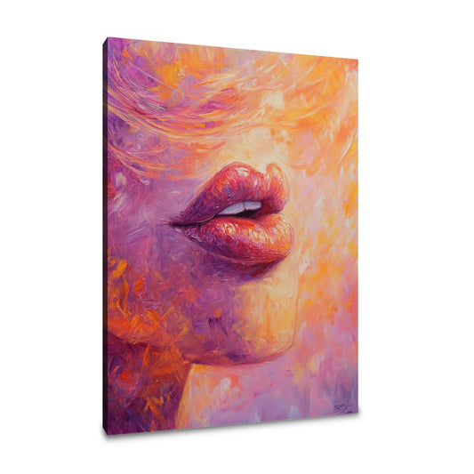 Passionate Lips Canvas - Main Image