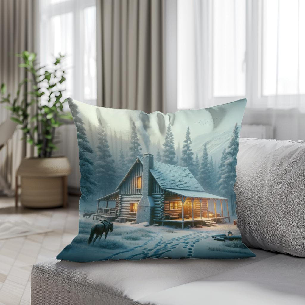 Whispering Pines Cotton Cushion - Secondary Image 4