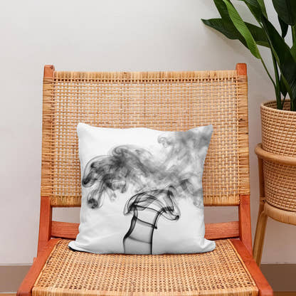 Whispering Smoke Cotton Cushion - Secondary Image 2