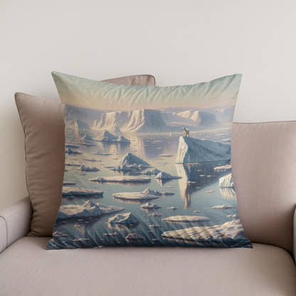 Arctic Elegance Cotton Cushion - Secondary Image