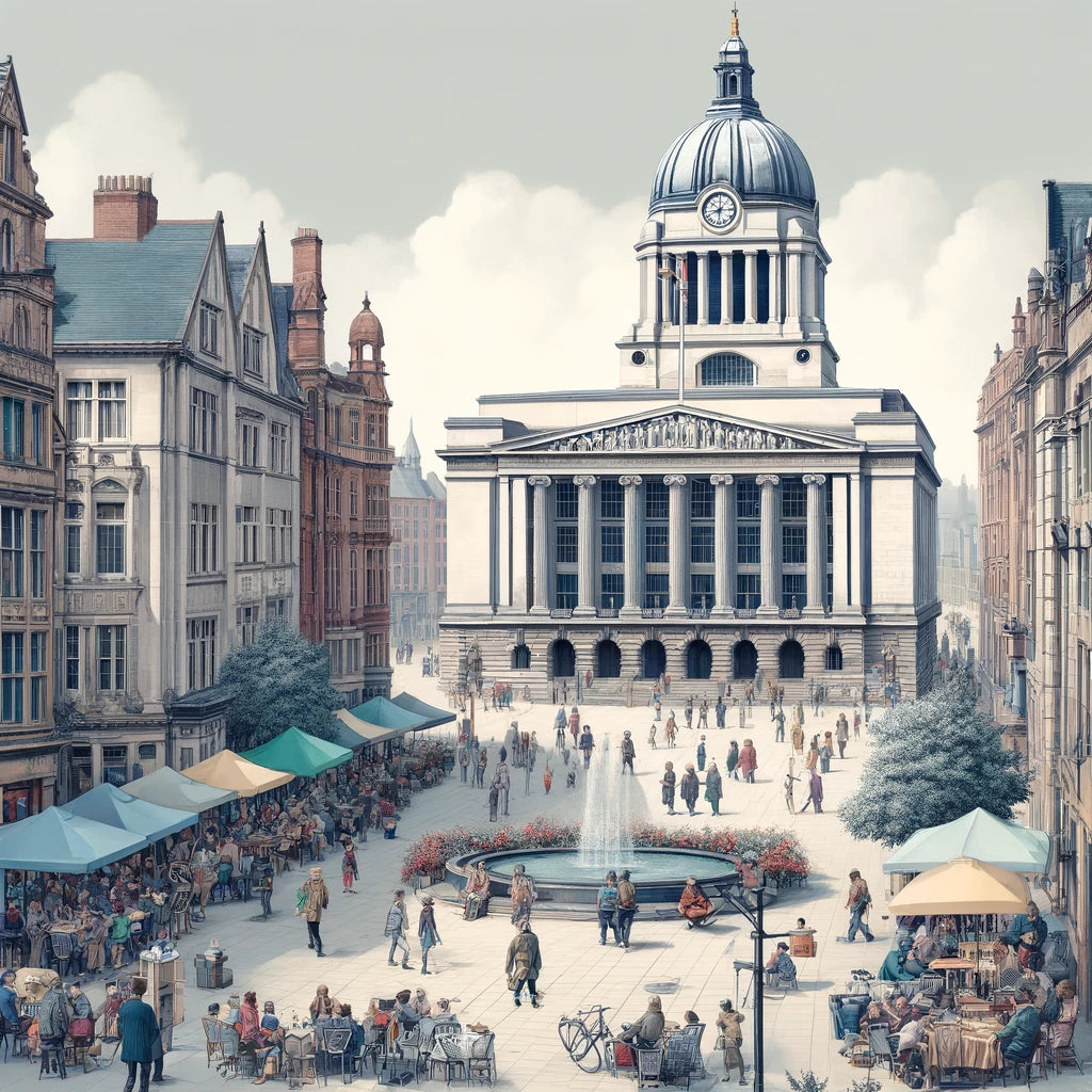 Old Market Square Nottingham Canvas