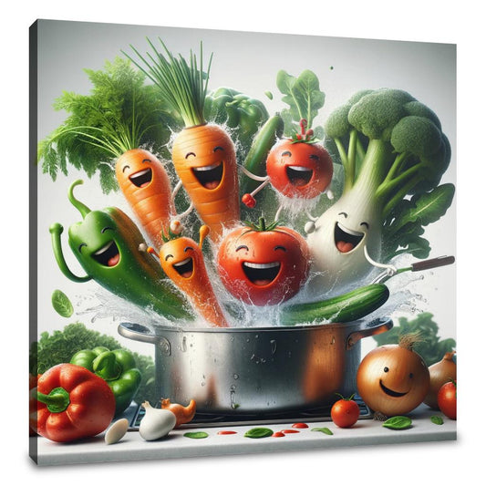 Veggie Splash Kitchen Canvas - Main Image