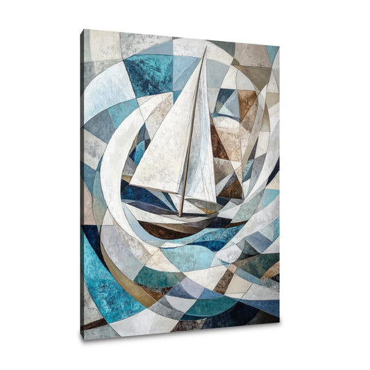 Geometric Sailing Canvas - Main Image