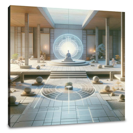 Serene Digital Zen Canvas - Main Image