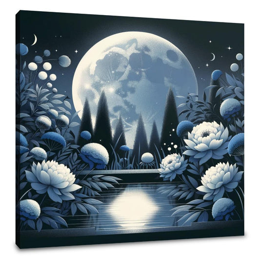 Moonlit Blossom Canvas - Main Image