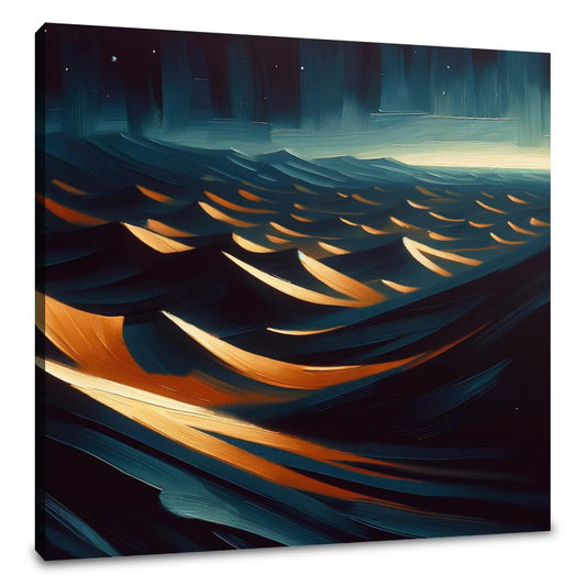 Midnight Desert Dunes Canvas - Main Image