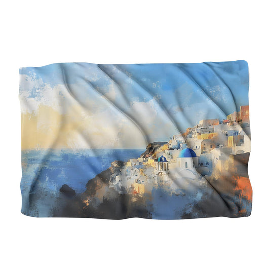 Oia Sunrise Blanket - Main Image