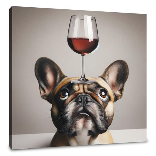 French Bulldog Toast Canvas - Main Image