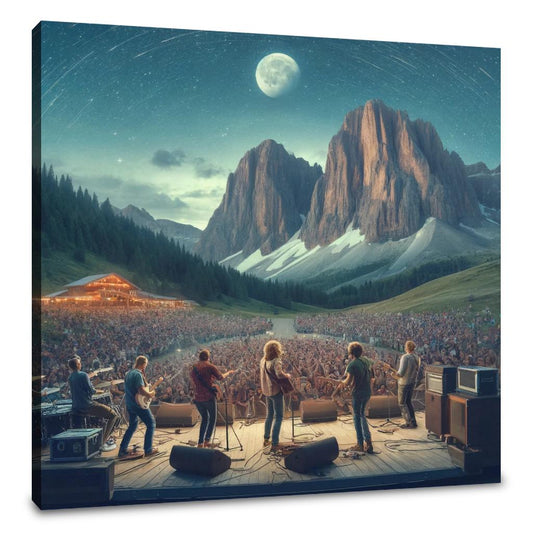 Mountain Rock Concert Canvas - Main Image