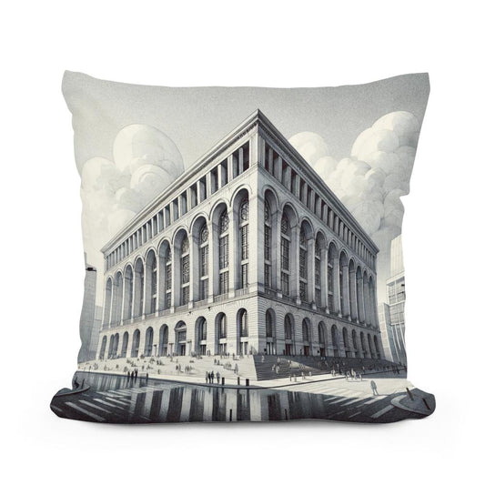 Manchester Central Library Monumental Cotton Cushion - Main Image