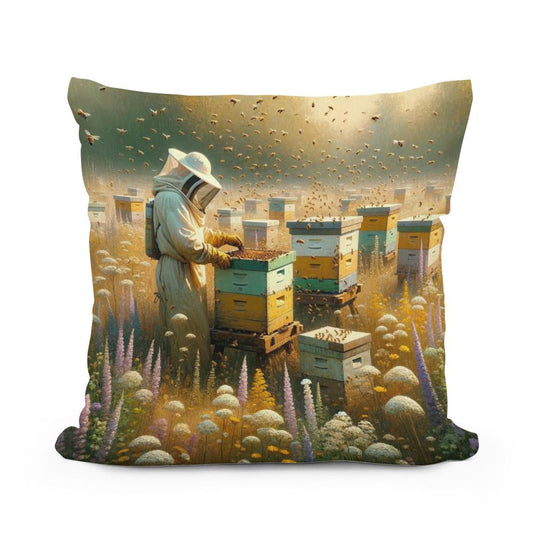 Wildflower Apiary Cotton Cushion - Main Image