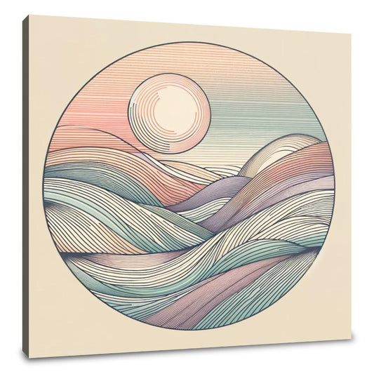 Pastel Serenity Canvas - Main Image