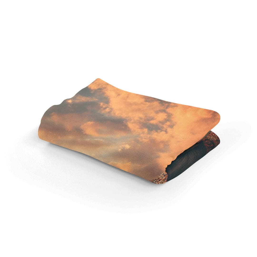 Majestic Sunset Elephant Blanket - Secondary Image 2