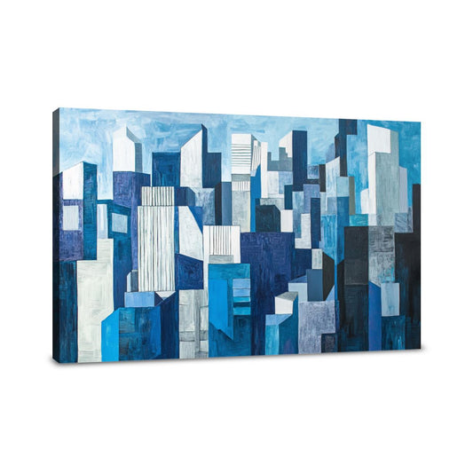 Cubist Cityscape Canvas - Main Image
