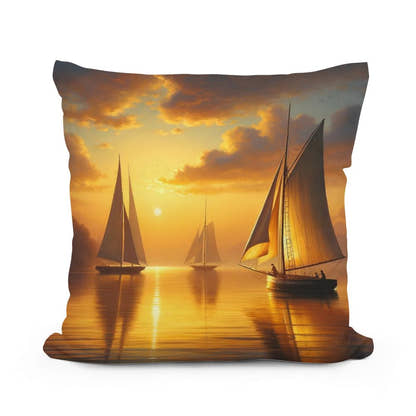 Lakeside Twilight Cotton Cushion - Main Image