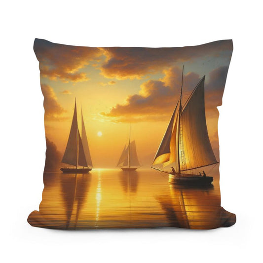 Lakeside Twilight Cotton Cushion - Main Image