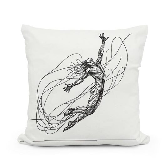 Skyward Leap Elegance Cotton Cushion - Main Image