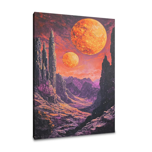 Twin Suns Exoplanet Canvas - Main Image
