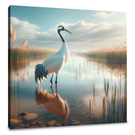 Crane Elegance Canvas - Main Image