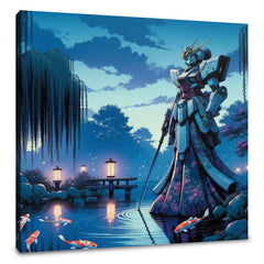 Mecha Geisha at Dusk Canvas - Main Image