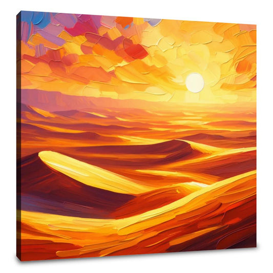 Golden Desert Dunes Canvas - Main Image