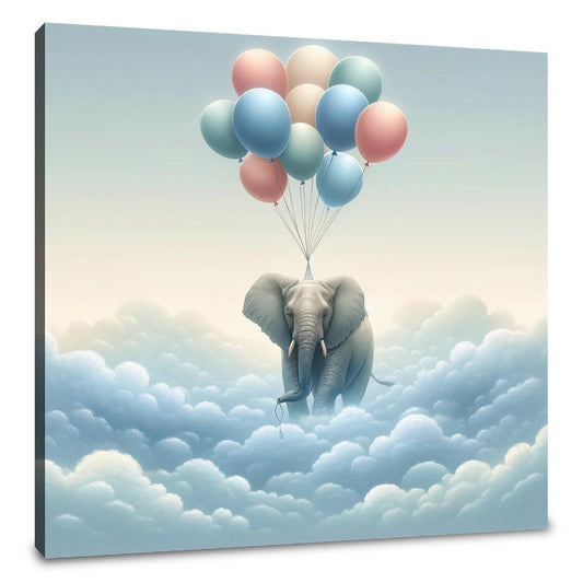 Elephant Aloft Canvas - Main Image