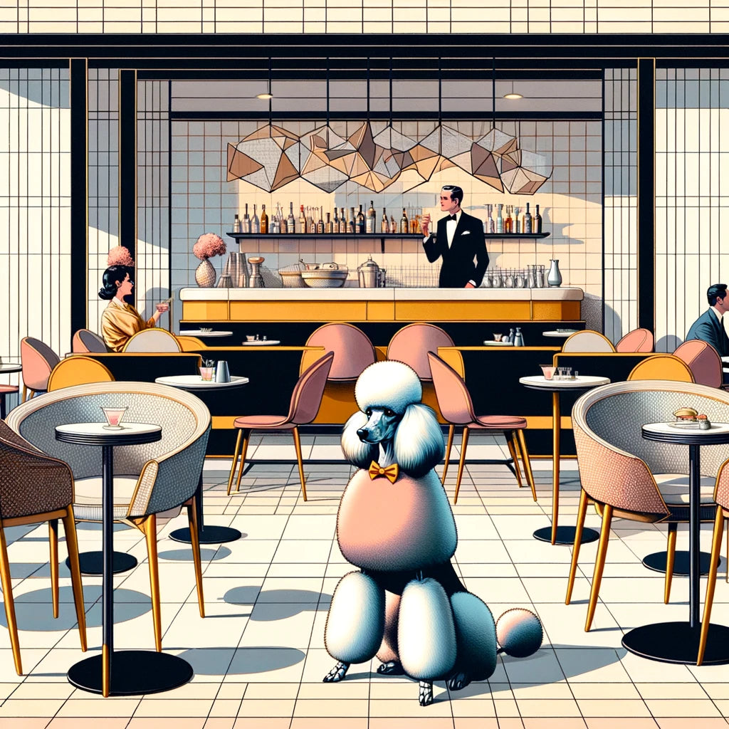 Parisian Poodle Canvas