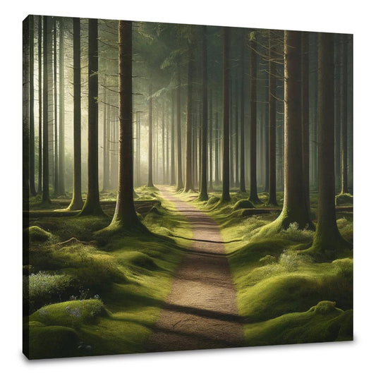 Tranquil Forest Pathway Canvas - Main Image