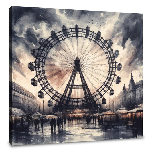 Vienna Ferris Wheel Emotions Canvas - Main Image