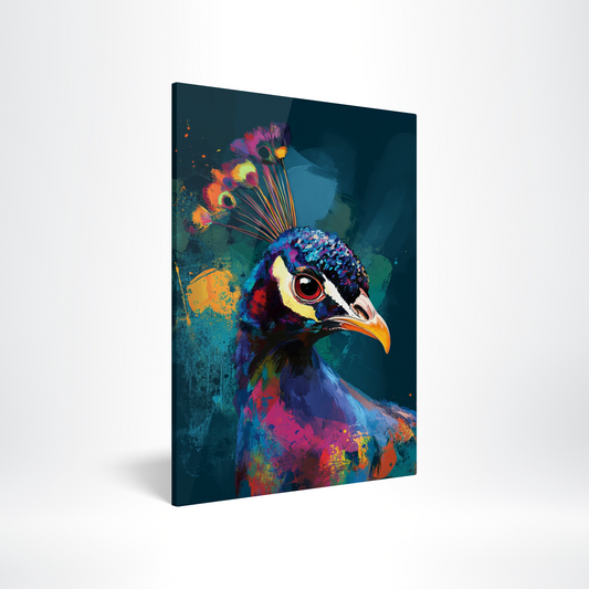 Peacock Radiance Acrylic Print Hero Image