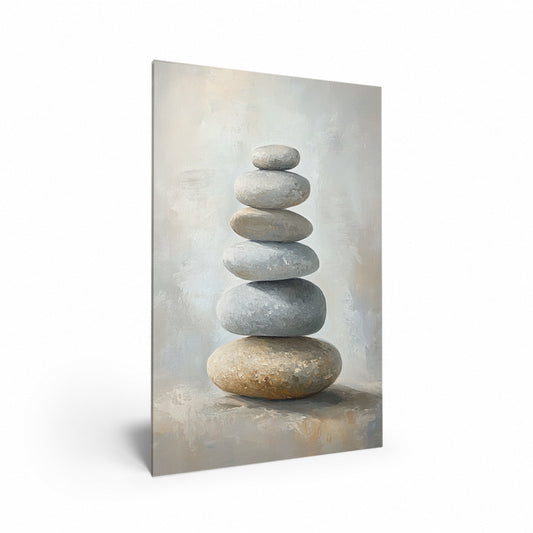 Pebble Balancing Act Acrylic Print Hero Image