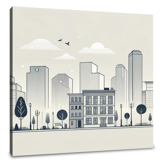 Dusk City Elegance Canvas - Main Image