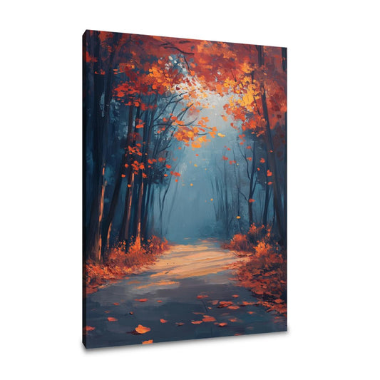 Twilight Autumn Leaves Canvas - Main Image