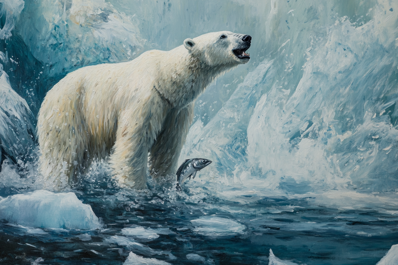 Polar Bear Survival Canvas