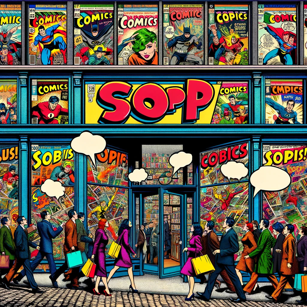 Pop Art Comics Hub Canvas