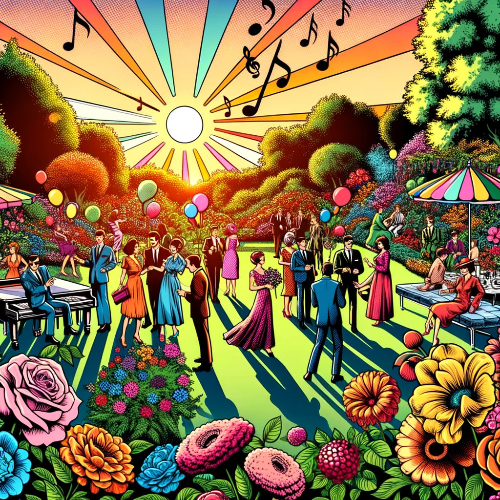 Pop Art Garden Soirée Canvas