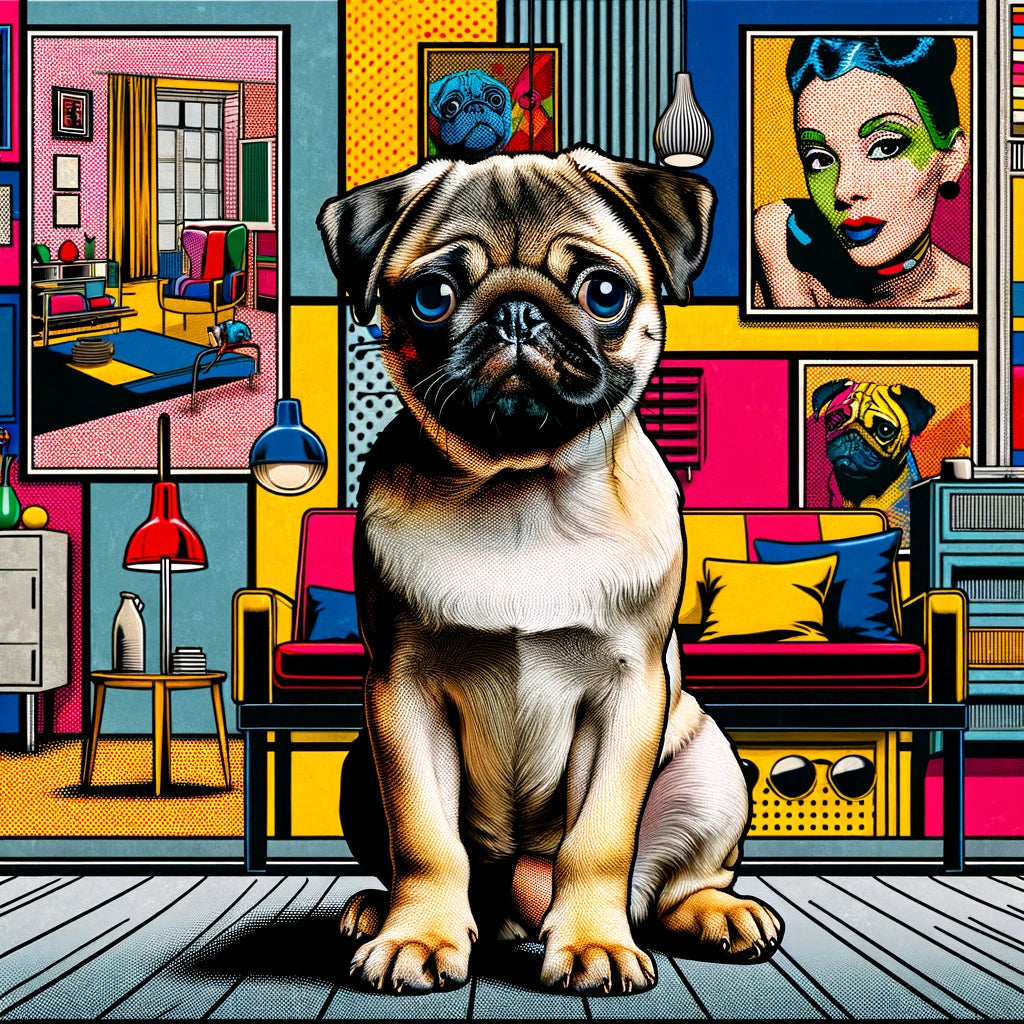 Pop Art Pug Canvas