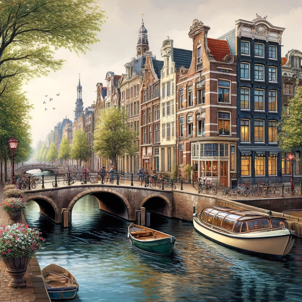 Prinsengracht Canal Canvas