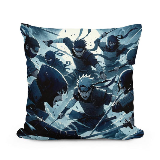 Midnight Ninja Showdown Cotton Cushion - Main Image