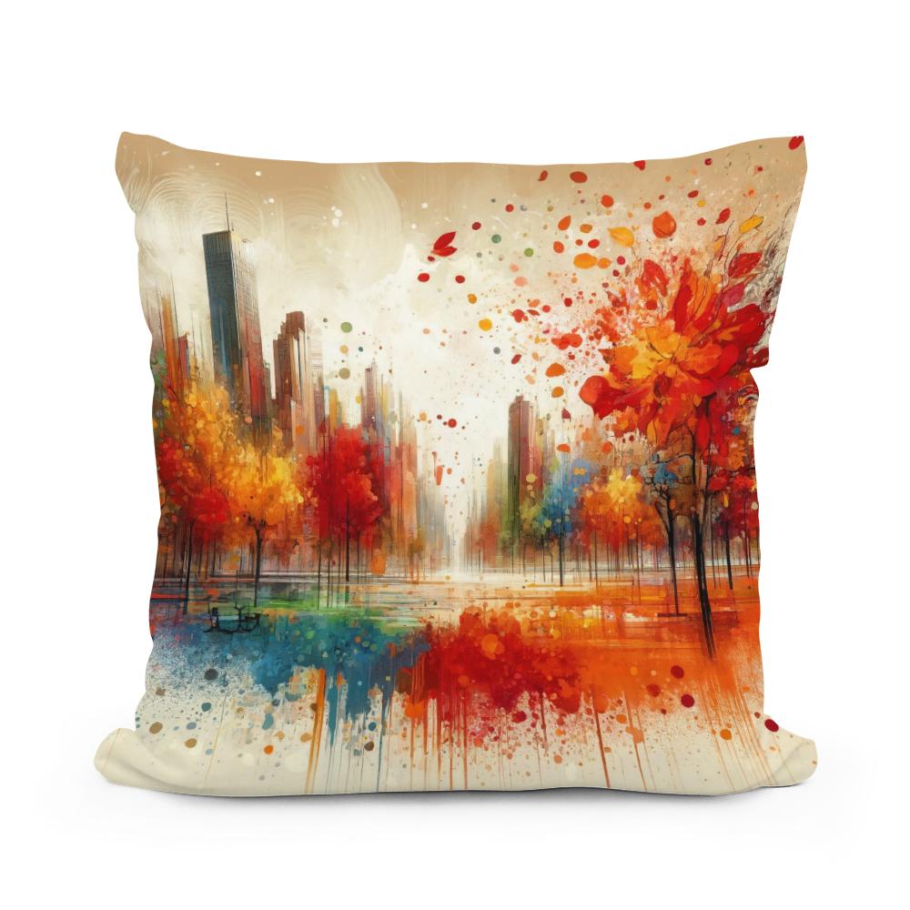 Autumn Park Harmony Cotton Pillow - Main Image