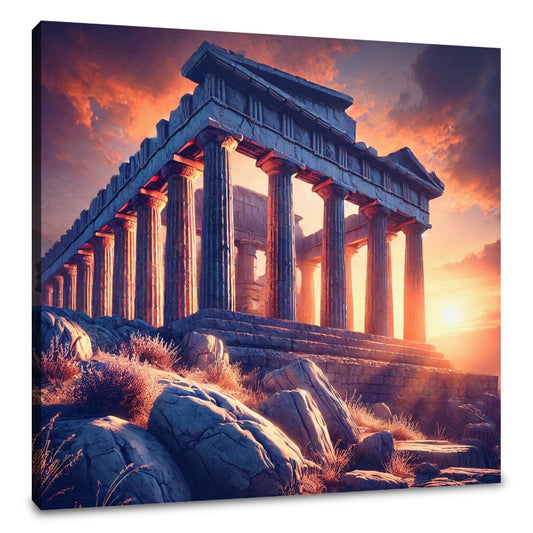 Sunset Temple Canvas - Main Image