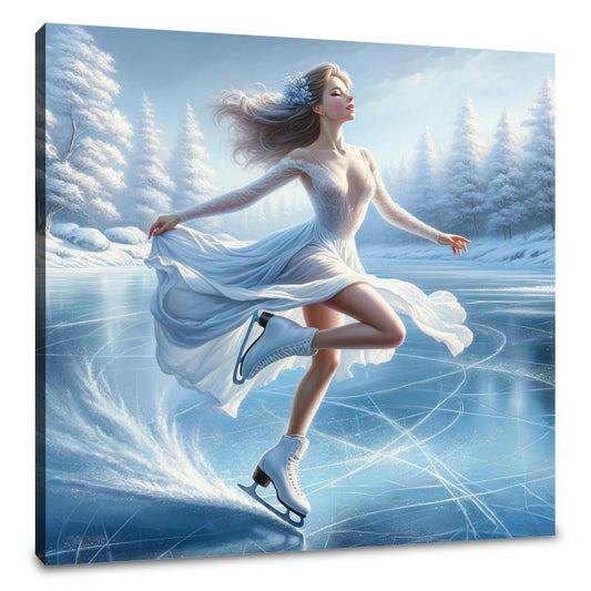 Elegant Ice Skater Canvas - Main Image