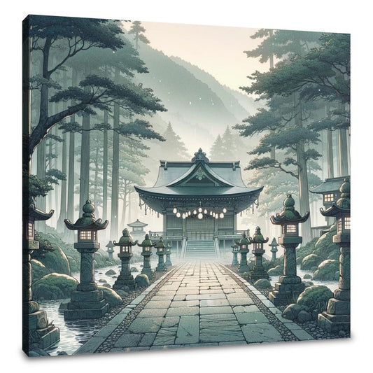 Misty Shrine Canvas - Main Image