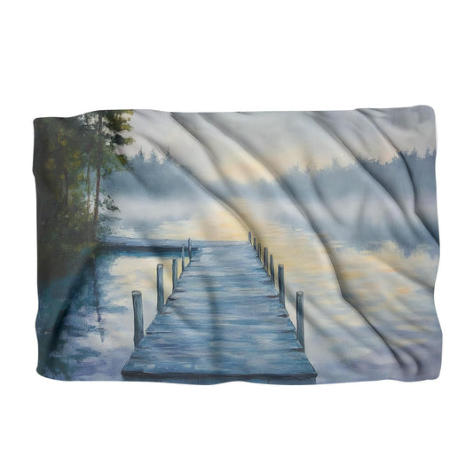 Misty Morning Reflections Blanket - Main Image