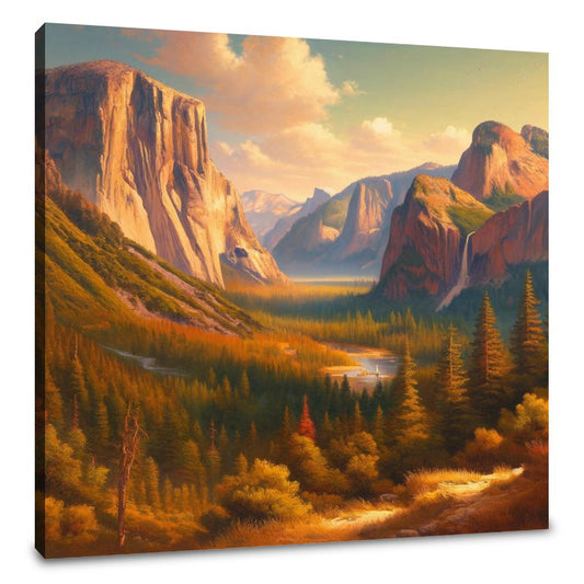 Yosemite Valley Grandeur Canvas - Main Image
