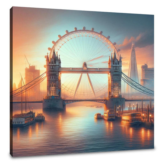 London Dusk Transition Canvas - Main Image