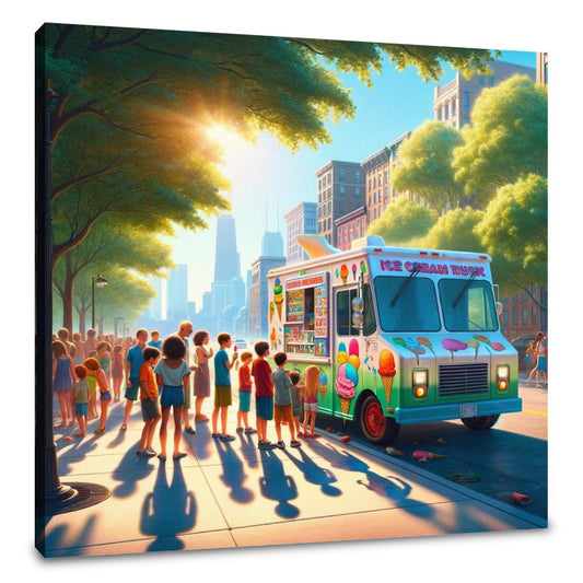 Ice Cream Summer Joy Canvas - Main Image