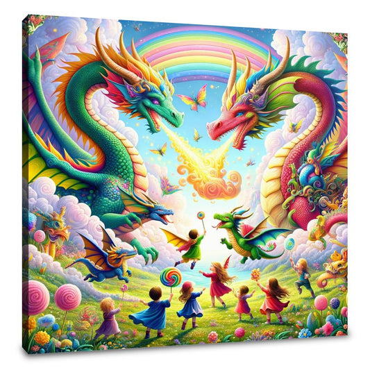 Dragon Playground Dreams Canvas - Main Image